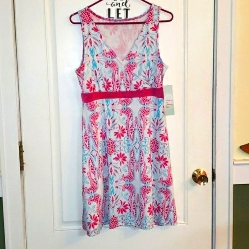 Lola By AFG Knee Length V-Neck Light Weight Dress